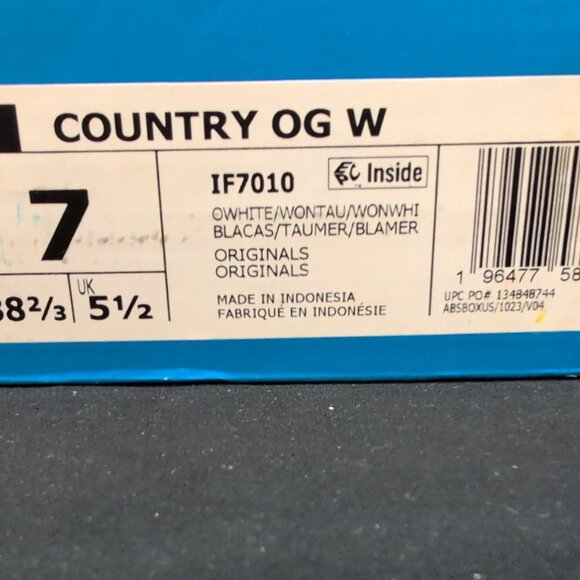 Adidas Country OG Women's Shoes IF7010 Us 7 Off White/ Wonder Taupe - Picture 8 of 10